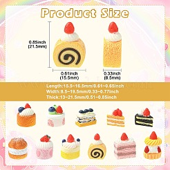 44 шт. миниатюрных украшений для торта в 11 стилях&nbsp;DJEW-CJ0001-29