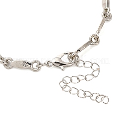 Сплав паве кубический цирконий лунные звенья браслеты&nbsp;WG9EBEA-06