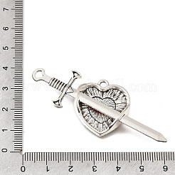 Gros pendentifs d'émail en alliage&nbsp;AL-CBA5334-02AS-04