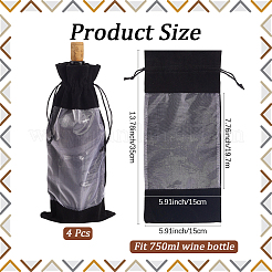 Samtbeutel zum Verpacken von Weinflaschen&nbsp;ABAG-WH20013-11G