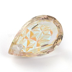 Подвески из тисненого стекла со стразами&nbsp;GLAA-J101-05B-001PS