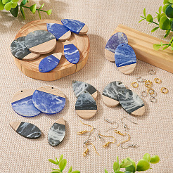 Набор для изготовления сережек с подвесками в форме геометрии своими руками&nbsp;DIY-TA0004-37