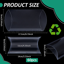 60 шт. пластиковые коробки-подушки из ПВХ CON-BC0007-58B