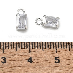 Breloques en laiton zircon cubique transparent&nbsp;CU-CBAD360-11P-01
