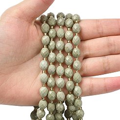 Бусы из натурального алашанского агата G-F809-A10-01