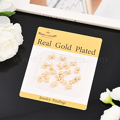 20шт 2 стиля латунные бусины&nbsp;KK-BBC0023-17