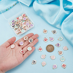 72pcs 6 pendentifs en alliage de couleurs&nbsp;ENAM-GO0001-16