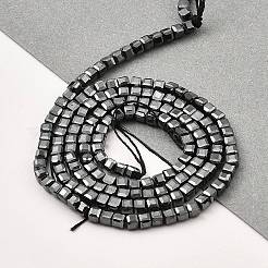 Гальванические нити из синтетических немагнитных гематитовых бусин&nbsp;G-E606-C01-B