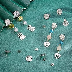 Фурнитура для сережек-гвоздиков из нержавеющей стали 304 STAS-UN0018-20P