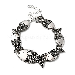 Браслеты из сплава звеньев цепи для женщин&nbsp;LS-BJEW-C133-01AS