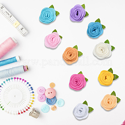 40 Stück 10 Farben Blumen-Vlies-Zubehör&nbsp;DIY-CY0001-73A