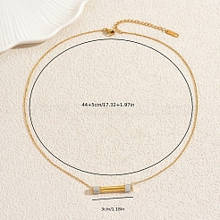 Ожерелья с подвеской из нержавеющей стали с кристаллами и стразами для женщин на каждый день UA6063