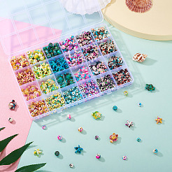 570 шт. 24 вида синтетических бирюзовых бусин&nbsp;G-TA0002-17