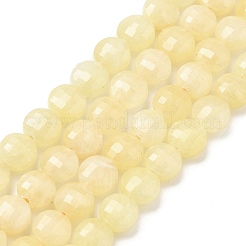 Природные окрашенные белого нефрита нитей бисера G-C179-A6mm-08