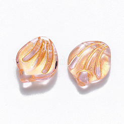 Perle di vetro verniciate a spruzzo trasparente&nbsp;X-GLAA-T016-14B