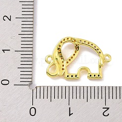Echtes 18 Karat vergoldetes Messing mit Mikropavé-Zirkonia-Anhängern&nbsp;KK-L209-049G-02