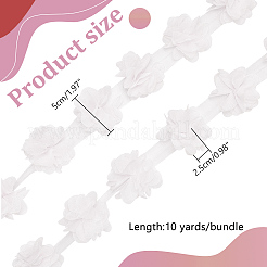 1 комплект отделки из полиэстерового кружева DIY-WR0003-88B