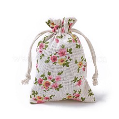 Pochettes en toile de jute&nbsp;ABAG-I001-10x14-13