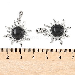 Природные подвески обсидиана&nbsp;G-F786-08P-30