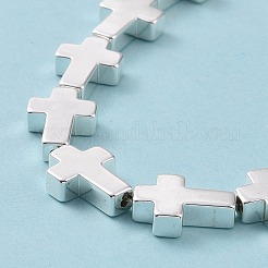 Гальванические немагнитная синтетический гематит бисер пряди G-C006-08S