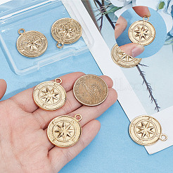 6 pendentif en acier inoxydable 304&nbsp;STAS-BBC0010-74