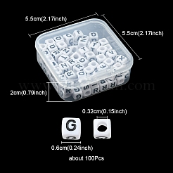 Акриловые бусины с горизонтальными отверстиями MACR-YW0002-28