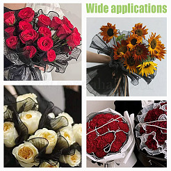 Полиэфирная сетка для обертывания цветочных букетов SRIB-WH0011-214B