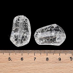 Perles acryliques transparentes craquelées&nbsp;AC-CBA7340-02