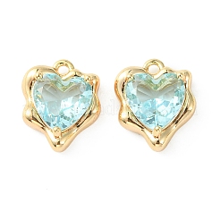 Латунные микро проложить кубического циркония подвески KK-L208-06G-01