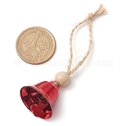 3 pendentif décoratif en forme de cloche en fer&nbsp;HJEW-JM02489