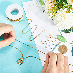 Наборы для изготовления цепочек из шариков и браслетов из нержавеющей стали 304 своими руками DIY-SC0027-80G-01