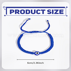 1шт регулируемые плетеные браслеты из бусин&nbsp;BJEW-LP0002-34A