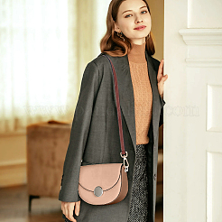 Кожаные ручки сумки и неповрежденный соединитель треугольной пряжки сумки&nbsp;FIND-WH0191-12A