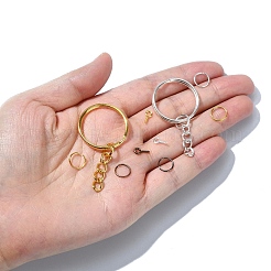 Железные разъёмные кольца для ключей&nbsp;DIY-YW0009-10