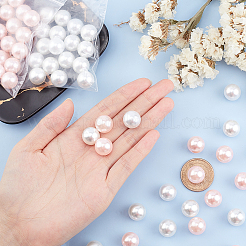 60 шт.2 цвета акриловые бусины из искусственного жемчуга&nbsp;OACR-PH0001-59