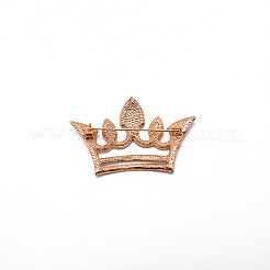 Брошь в виде короны с кристаллами и стразами&nbsp;JEWB-WH0022-25