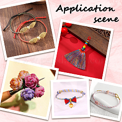 4 рулон плетеного полиэстерового шнура 4 цветов&nbsp;WCOR-CY0001-01A