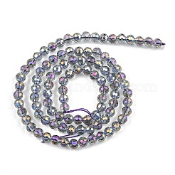 Гальванизируйте прозрачные стеклянные бусины&nbsp;EGLA-B013-02A-HP17