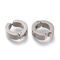 変色しにくい303ステンレススチール製カフイヤリング  低刺激性のイヤリング  リング  ステンレス鋼色  13x4mm&nbsp;EJEW-F262-01D-P