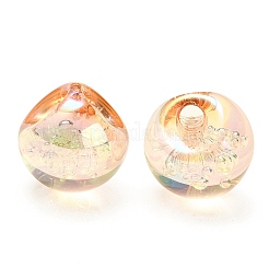 Placcatura uv perline acriliche iridescenti arcobaleno&nbsp;OACR-G012-04B