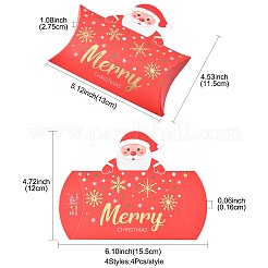 16 шт. 4 стиля подарочных коробок с бумажными подушками на рождественскую тематику&nbsp;CON-FS0001-22