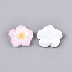 Кабошоны из непрозрачной смолы в виде цветка плюмерии CRES-T025-30C-02