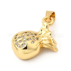 Colgante micropavé cubic zirconia de latón&nbsp;KK-I360-050G
