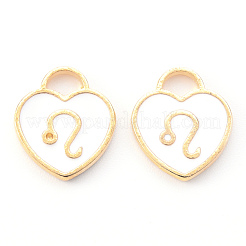 Подвески из эмалевого сплава с покрытием из легкого золота&nbsp;ENAM-R136-30-07