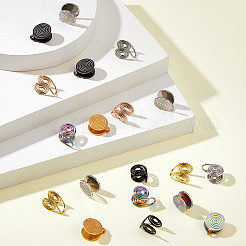 18 шт. 9 стиля сережек-манжет из нержавеющей стали 304 EJEW-HS0001-19