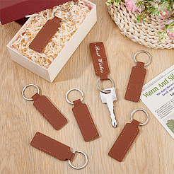 Брелки из искусственной кожи&nbsp;KEYC-WH0038-39