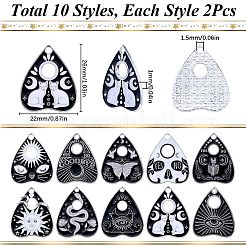 20шт 10 стиля подвески из сплава с эмалью&nbsp;ENAM-SC0005-12