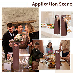 4 шт. сумки-тоуты из искусственной кожи для одной бутылки вина CON-CA0001-028A