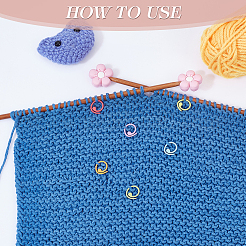 Силиконовые протекторы для кончиков спиц с цветочным узором DIY-NB0009-49