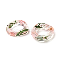 Подвески из прозрачной смолы с внутренними сухоцветами&nbsp;LS-RESI-A043-07C